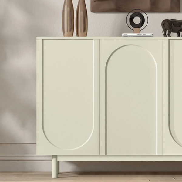 WoodBee Craft "The Aurora Line" Premium Modern Arched Sideboard Cabinet