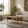 WoodBee Craft "The Aura Capsule" Premium Capsule Rattan Coffee Table