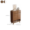 5 WoodBee Craft Premium Mid-Century Wooden Shoe Cabinet