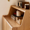 WoodBee Craft Solid Wood Entryway Shoe Cabinet with Display Top