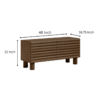 WoodBee Craft "The Ridge" Premium Fluted Wood TV Stand