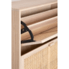 WoodBee Craft "The Solace" Premium Rattan Shoe Storage Cabinet