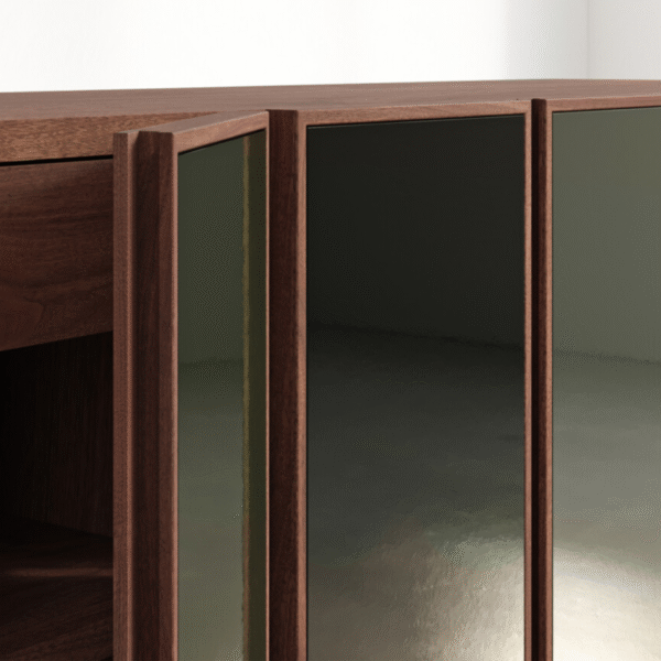 WoodBee Craft "The Horizon Flush" Premium Modern Wood Panel Sideboard