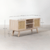 WoodBee Craft "The Aura" Premium Cane Entertainment Center