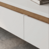 WoodBee Craft "The Nordic Horizon" Premium Minimalist White TV Console