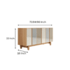 WoodBee Craft "The Horizon Flush" Premium Modern Wood Panel Sideboard