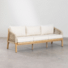 1 WoodBee Craft "The Meridian" Premium Artisan Woven Rope 3 Seater Sofa
