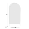 WoodBee Craft "The Nocturne Arch" Premium Black Arched Armoire Cabinet
