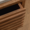 2 WoodBee Craft "The Louvre Horizon" Premium Slatted Wood Bedside Table