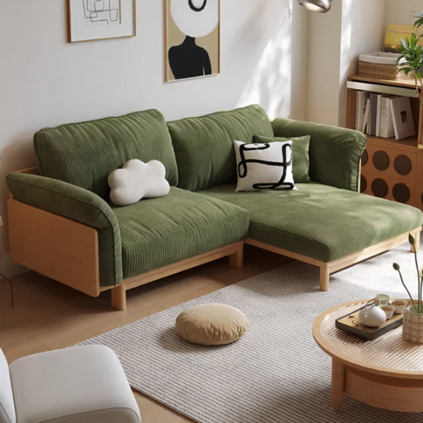 2 WoodBee Craft "The Verdant Flex" Premium Convertible Wood Sleeper Sofa
