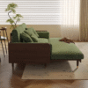 2 WoodBee Craft "The Verve Moss" Premium Modern Wood Sleeper Sofa