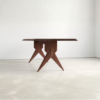 2 WoodBee Craft "The Apex Chevron" Premium Sculptural Wooden Dining Table