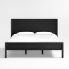 2 WoodBee Craft "The Obsidian Line" Premium Black Solid Wood Bed Frame