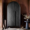 WoodBee Craft "The Nocturne Arch" Premium Black Arched Armoire Cabinet