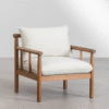 2 WoodBee Craft "The Nordic Spindle Single" Premium Scandinavian Minimal Wood Armchair