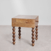 3 WoodBee Craft "The Ballad Storage" Premium Bobbin Leg Wooden Nightstand