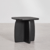 3 WoodBee Craft "The Onyx Eclipse" Premium Black Minimalist Bedside Table