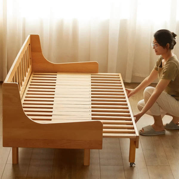 WoodBee Craft "The Nordik Transform" Premium Pull Out Sofa Bed