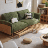 3 WoodBee Craft "The Verdant Flex" Premium Convertible Wood Sleeper Sofa