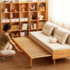 WoodBee Craft "The Horizon Trundle" Premium Extendable Solid Wood Daybed