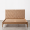 3 WoodBee Craft "The Chevron Loom" Premium Woven Cord Headboard Bed Frame