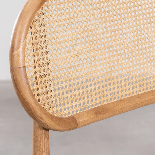 3 WoodBee Craft "The Aurelia Loop" Premium Rattan Cane Platform Bed
