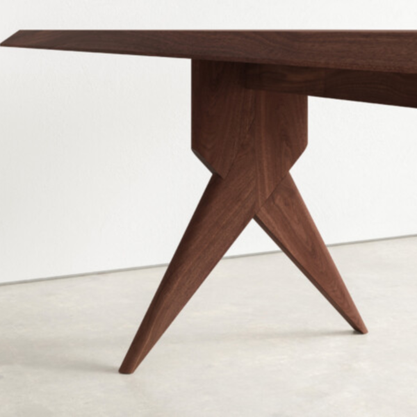 3 WoodBee Craft "The Apex Chevron" Premium Sculptural Wooden Dining Table