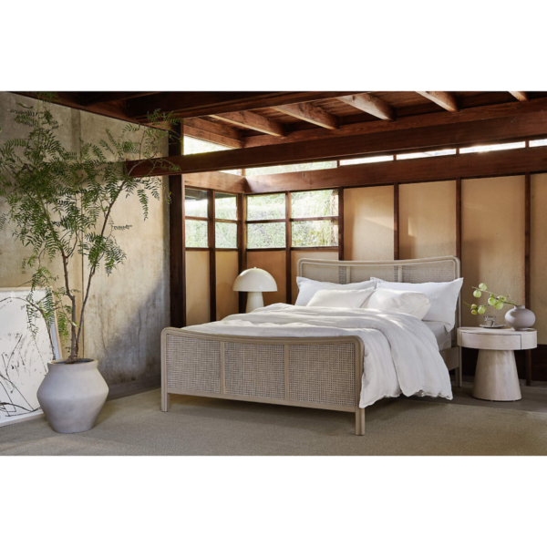 3 WoodBee Craft "The Aurelia Zen" Premium Natural Cane Wooden Bed Frame