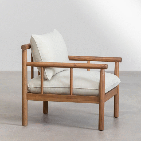 3 WoodBee Craft "The Nordic Spindle Single" Premium Scandinavian Minimal Wood Armchair