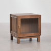 3 WoodBee Craft "The Aurelia" Premium Fluted Glass Bedside Table