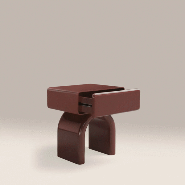 3 WoodBee Craft "The Arcane" Premium Chunky Modern Bedside Table
