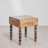 4 WoodBee Craft "The Ballad Storage" Premium Bobbin Leg Wooden Nightstand