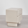 WoodBee Craft "The Lumina Capsule" Premium Capsule Minimalist Bedside Table