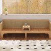 4 WoodBee Craft "The Kyoto Cane" Premium Rattan Daybed Sleeper Sofa