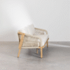4 WoodBee Craft "The Meridian" Premium Artisan Woven Rope 3 Seater Sofa