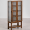 4 WoodBee Craft "The Amber Mist" Premium Frosted Glass Display Cabinet