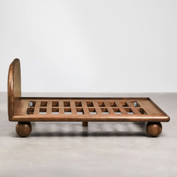 WoodBee Craft "The Orbison Arch" Premium Spherical Feet Platform Bed