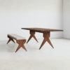 4 WoodBee Craft "The Apex Chevron" Premium Sculptural Wooden Dining Table