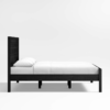 4 WoodBee Craft "The Obsidian Line" Premium Black Solid Wood Bed Frame