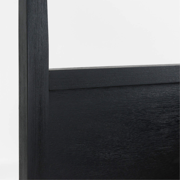 4 WoodBee Craft "The Meridian Spire" Premium Black Solid Wood Canopy Bed
