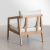 WoodBee Craft "The Solace Single" Premium Contemporary Minimalist Wood Armchair