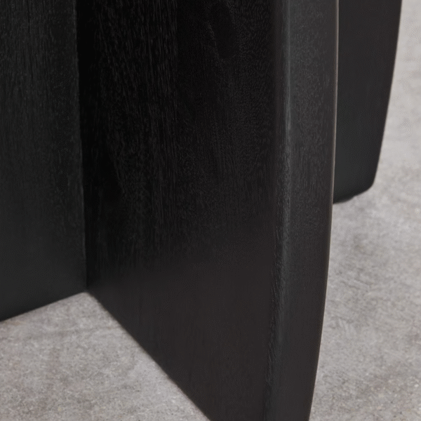 5 WoodBee Craft "The Onyx Eclipse" Premium Black Minimalist Bedside Table