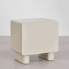 WoodBee Craft "The Lumina Capsule" Premium Capsule Minimalist Bedside Table