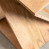 WoodBee Craft "The Helix Form" Premium Twisted Wood Accent Table