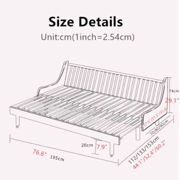 WoodBee Craft "The Nordik Transform" Premium Pull Out Sofa Bed