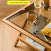 5 WoodBee Craft "The Horizon Loom" Premium Rattan Cane Coffee Table
