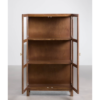 5 WoodBee Craft "The Meridian Reed" Premium Fluted Glass Display Cabinet