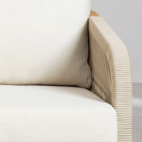 5 WoodBee Craft "The Meridian" Premium Artisan Woven Rope 3 Seater Sofa