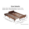 WoodBee Craft "The Horizon Matrix" Premium Telescoping Wood Sofa Bed