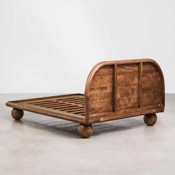 WoodBee Craft "The Orbison Arch" Premium Spherical Feet Platform Bed
